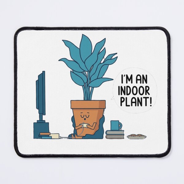 Item preview, I'm An Indoor Plant Gamer Plant Puns Funny Quote Illustration designed and sold by JossDesign15.