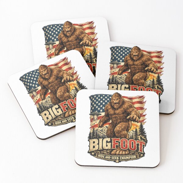 Item preview, Bigfoot Hide and Seek Champion  Funny Vintage Sasquatch American Design designed and sold by Jack W Art.