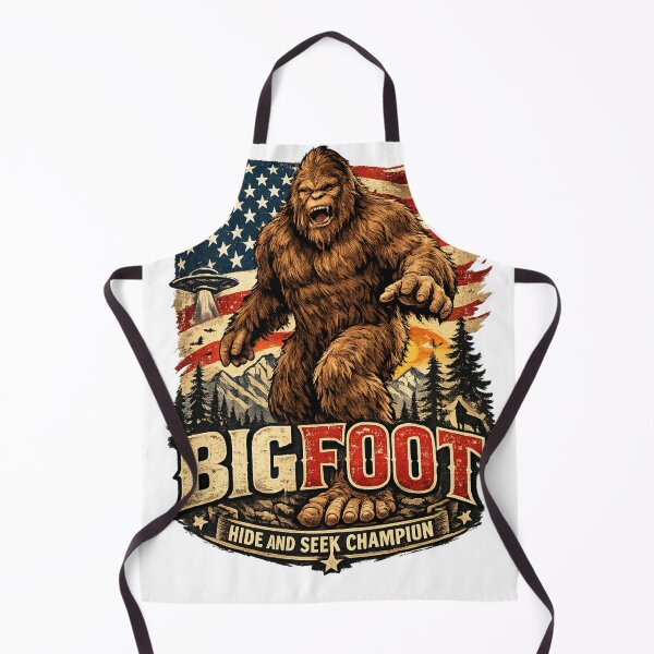 Item preview, Bigfoot Hide and Seek Champion Funny Vintage Sasquatch American Design designed and sold by Jack W Art.