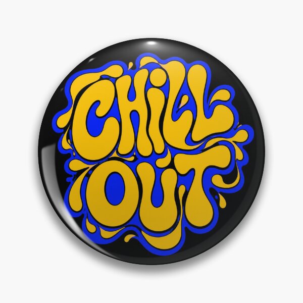 Item preview, Chill Out Groovy Retro Y2K Typography designed and sold by W&RParadise.