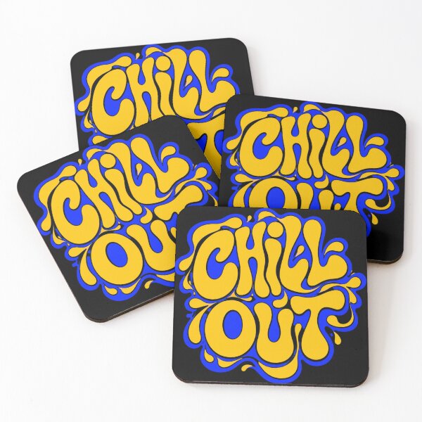 Item preview, Chill Out Groovy Retro Y2K Typography designed and sold by W&RParadise.
