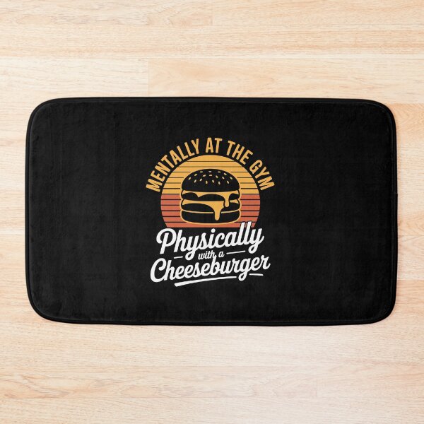 Item preview, Mentally at the gym – Physically with a cheeseburger designed and sold by jkrphoto.