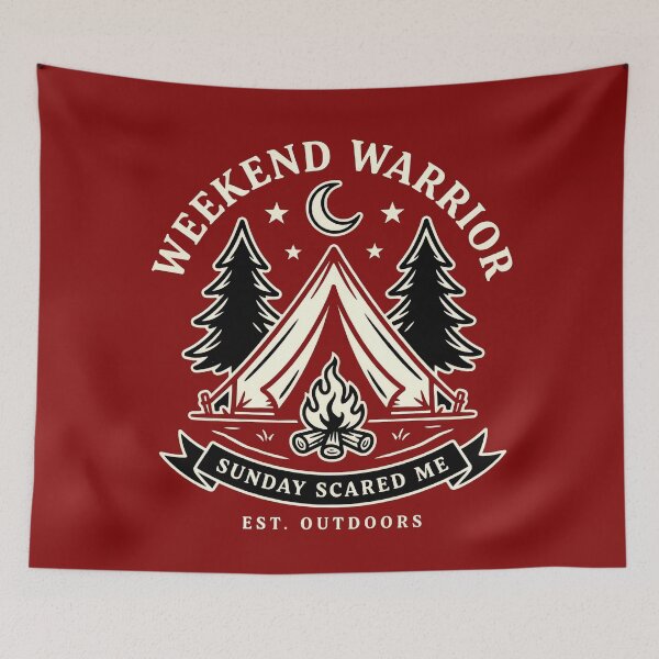 Item preview, CAMPING WEEKEND WARRIOR designed and sold by kalbostyle.