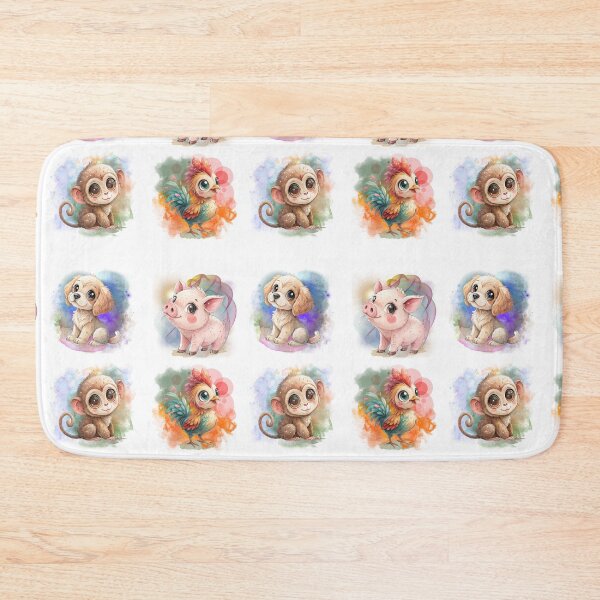 Item preview, Cute Chinese Zodiac Animals Part 3 Sticker Sheet designed and sold by Angellacelin.