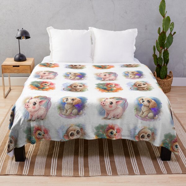 Item preview, Cute Chinese Zodiac Animals Part 3 Sticker Sheet designed and sold by Angellacelin.