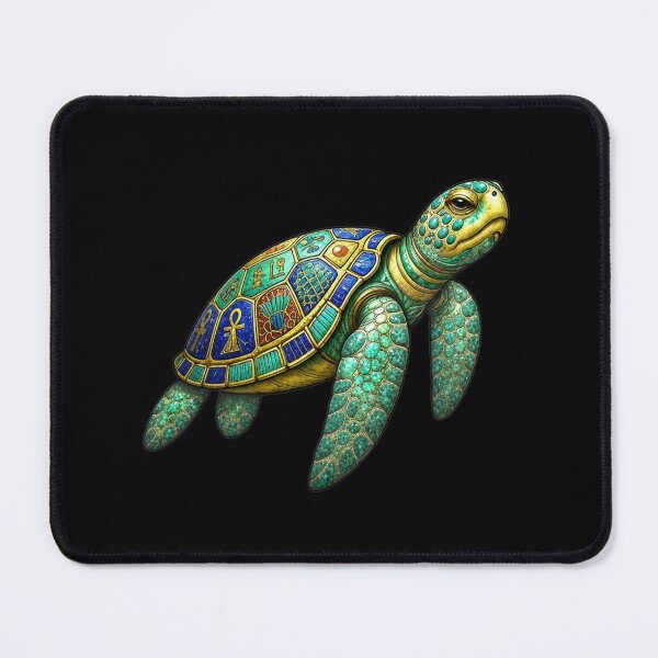Item preview, Sea Turtle Swimming | Ancient Egypt Sea Turtle Illustration designed and sold by Zaru Art Studio.