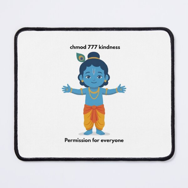 Item preview, chmod 777 kindness | Linux Developer Sticker | Terminal Tech Humor designed and sold by BhaktiByte.