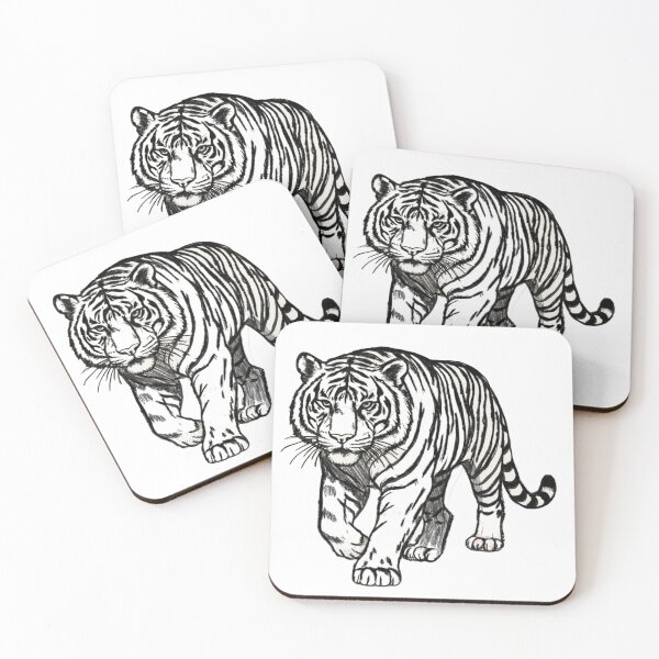 Item preview, Tiger- Black and White designed and sold by Kaideah.