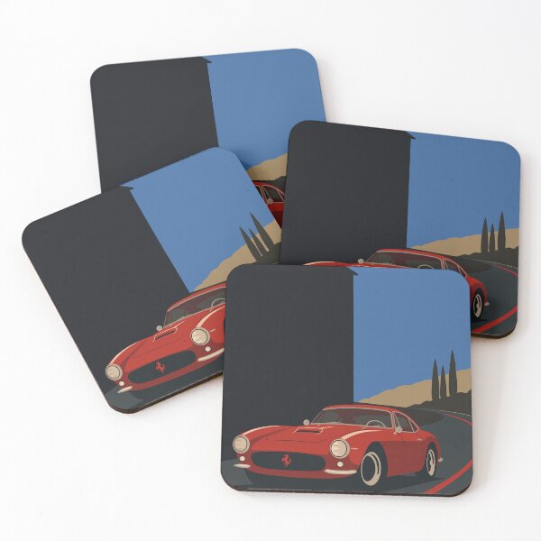 Item preview, Ferrari 250 GTO Night Drive Print | Classic Italian Sports Car Art | Minimalist Ferrari Decor | Vintage Automotive Print designed and sold by Studio pod Burom.