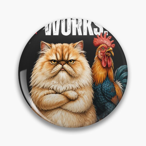 Item preview, My Rooster Works I Supervise Funny Cat Rooster T-Shirt designed and sold by TeehMeow.