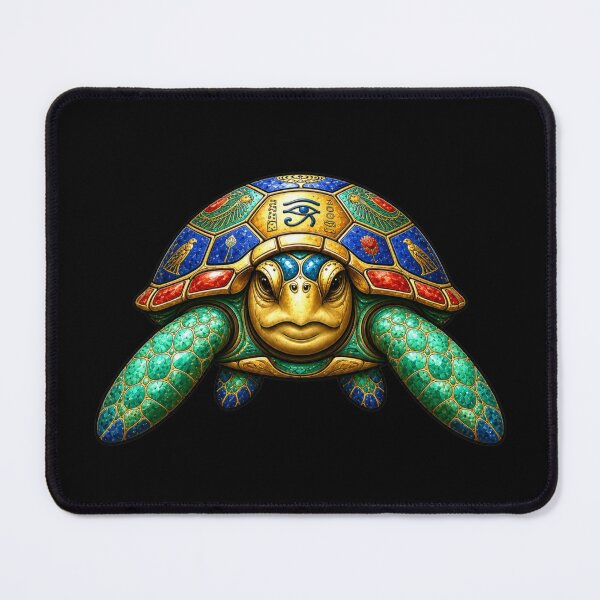Item preview, Sea Turtle | Ancient Egyptian Front View Sea Turtle Art designed and sold by Zaru Art Studio.
