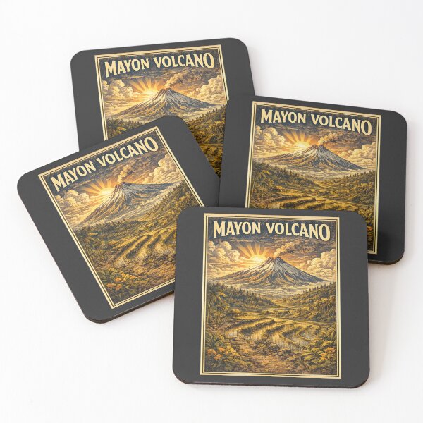 Item preview, Mayon Volcano Albay Philippines Vintage Travel Poster | Retro WPA Volcano Adventure | Philippine Nature Souvenir designed and sold by Globalcitytees.