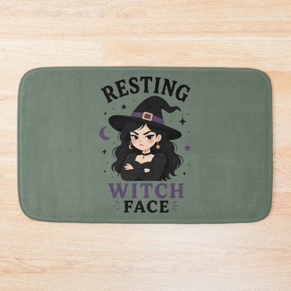 Item preview, Resting Witch Face Cute Dark Humor Halloween Witch designed and sold by Cerys-GS.