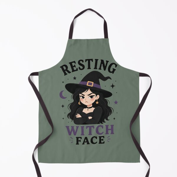Item preview, Resting Witch Face Cute Dark Humor Halloween Witch designed and sold by Cerys-GS.