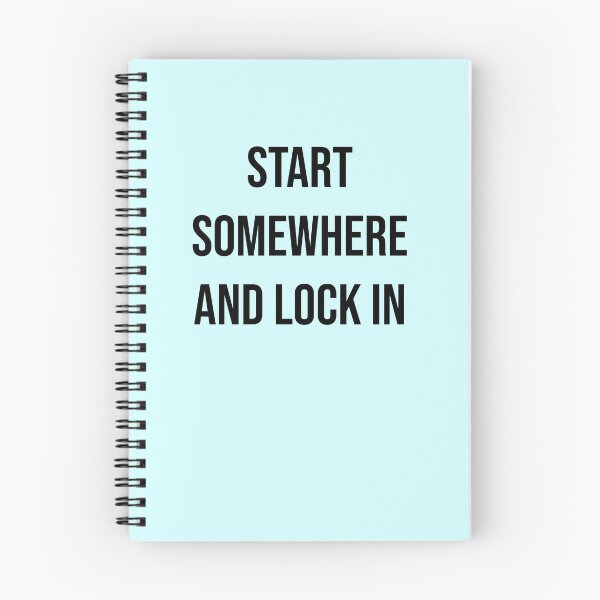 Item preview, Start Somewhere and Lock In Motivational Quote T-Shirt | Discipline Mindset Typography Design designed and sold by Quote Chaos.