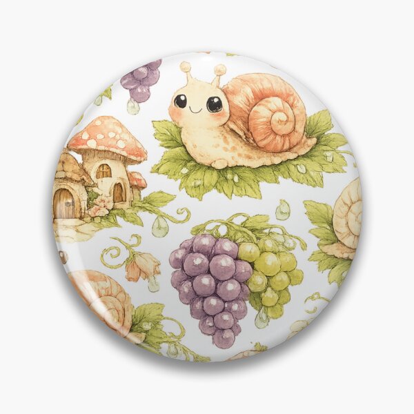 Item preview, Cute Snails, Mushroom Houses and Grape Garden designed and sold by kyrasolis.