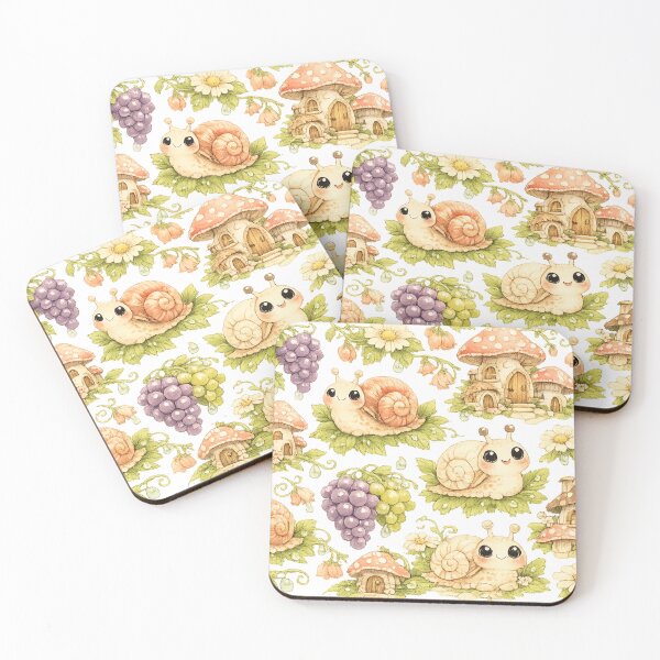 Item preview, Cute Snails, Mushroom Houses and Grape Garden designed and sold by kyrasolis.