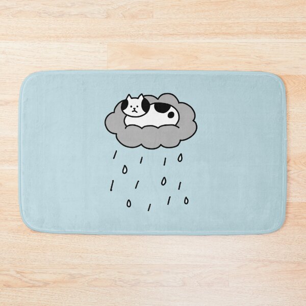 Item preview, a Cat on rain cloud designed and sold by superbaechoo.