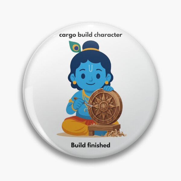 Item preview, cargo build character | Rust Developer Sticker | Programming Humor designed and sold by BhaktiByte.