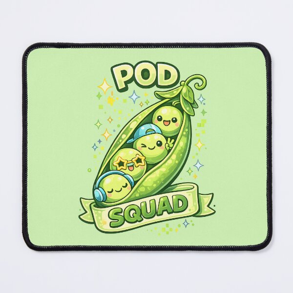 Item preview, Pod Squad - Cute Kawaii Pea Friends designed and sold by Human Error Goods.