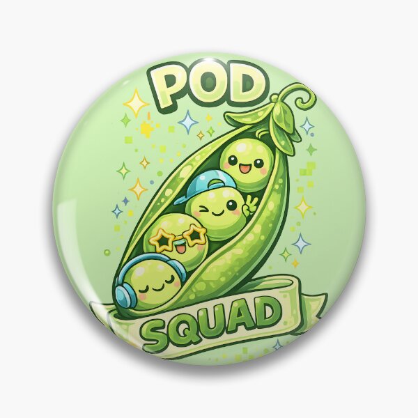 Item preview, Pod Squad - Cute Kawaii Pea Friends designed and sold by Human Error Goods.