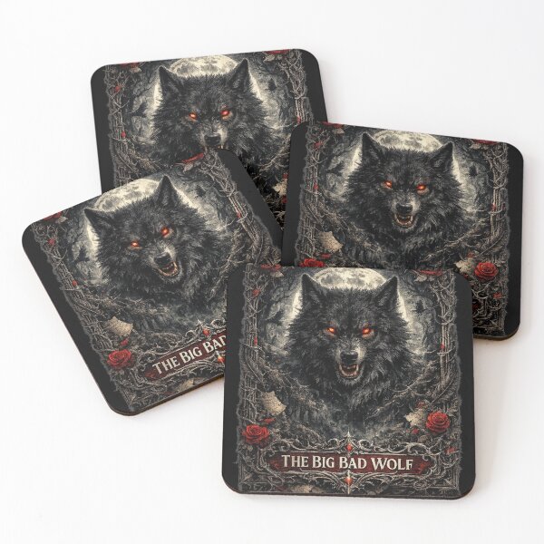 Item preview, The Big Bad Wolf T-Shirt | Dark Wolf and Moon Gothic Fairytale Art designed and sold by LintonGriffin.