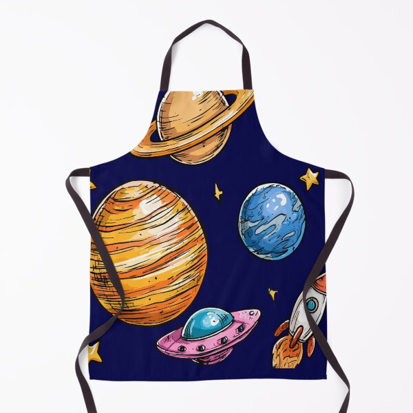 Item preview, Colorful UFO Planets Marker Print Pattern designed and sold by RichardRags.