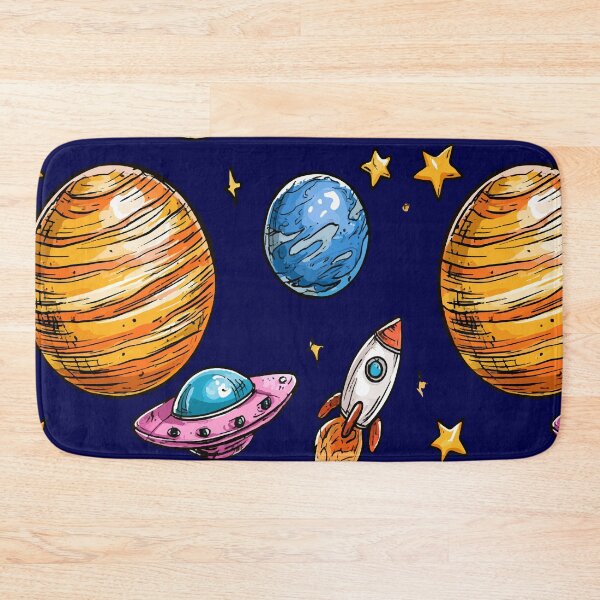 Item preview, Colorful UFO Planets Marker Print Pattern designed and sold by RichardRags.