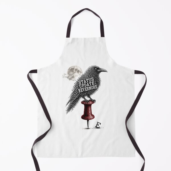Item preview, Edgar Allan Poe Halloween – Status Update: Nevermore designed and sold by Fenay Designs.
