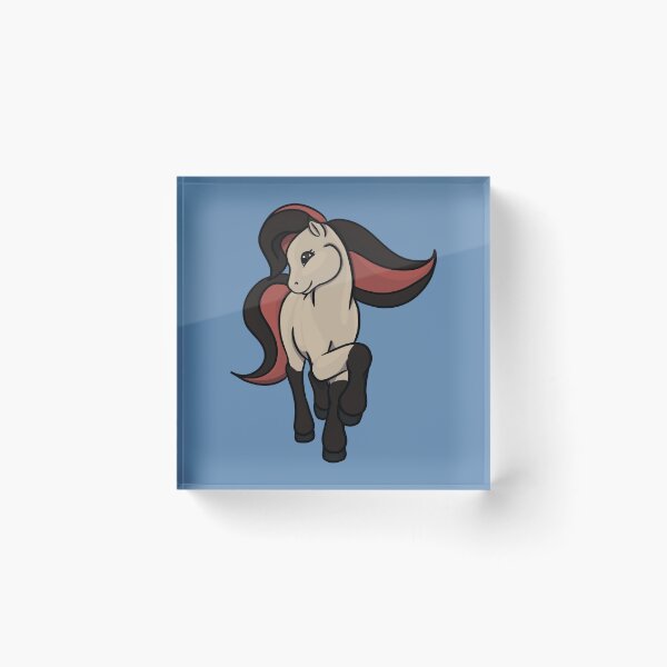 Item preview, Pony de piel plateada/beige designed and sold by Old Water Cryptid .