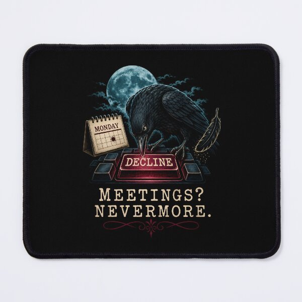 Item preview, Edgar Allan Poe Halloween – Meetings? Nevermore designed and sold by Fenay Designs.