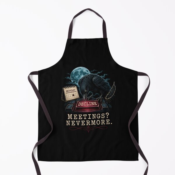 Item preview, Edgar Allan Poe Halloween – Meetings? Nevermore designed and sold by Fenay Designs.