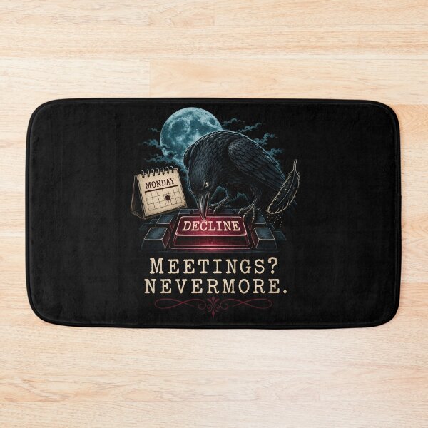 Item preview, Edgar Allan Poe Halloween – Meetings? Nevermore designed and sold by Fenay Designs.