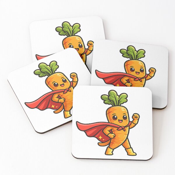 Item preview, Superhero Carrot Cartoon Character designed and sold by NakottaFashion.