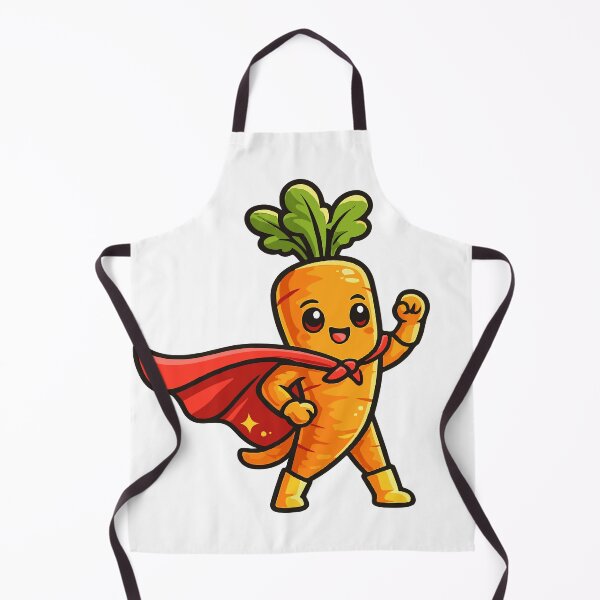 Item preview, Superhero Carrot Cartoon Character designed and sold by NakottaFashion.