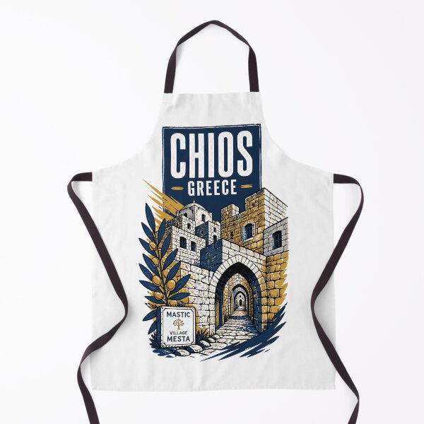 Item preview, Chios Greece Vintage Travel Poster designed and sold by TravelersGems.