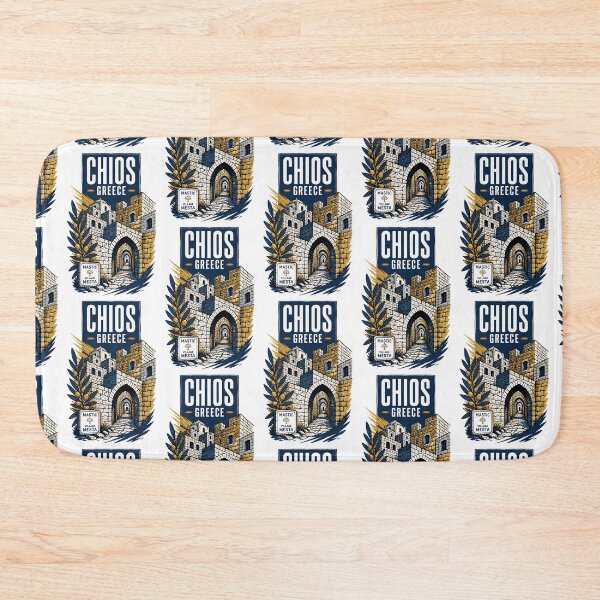 Item preview, Chios Greece Vintage Travel Poster designed and sold by TravelersGems.