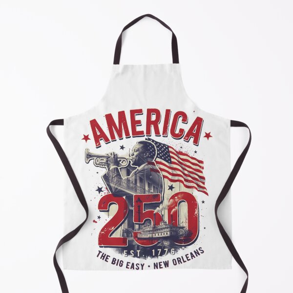 Item preview, America 250 New Orleans Louisiana Semiquincentennial 1776 - 2026 Vintage Jazz Flag v1 designed and sold by DarylWelsh2024.