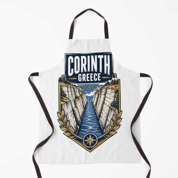 Item preview, Corinth Greece Vintage Travel Poster designed and sold by TravelersGems.