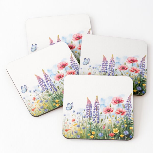 Item preview, colorful wildflower field  designed and sold by BuxomBabe21.