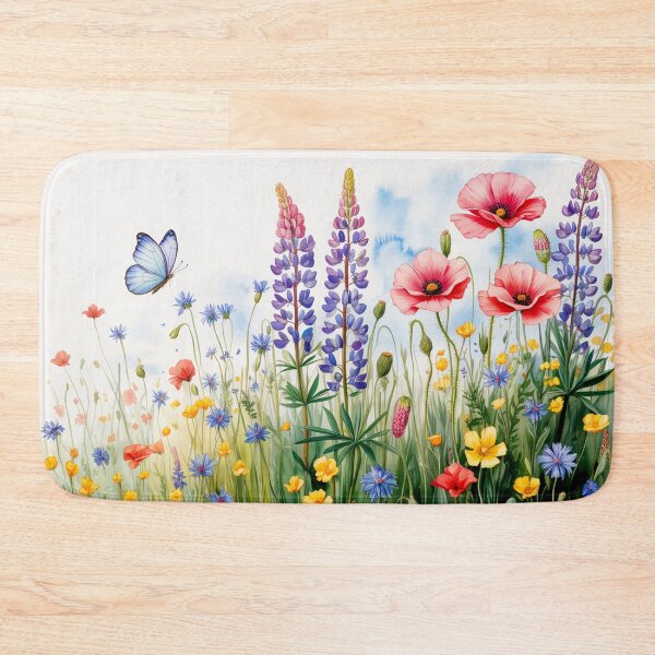 Item preview, colorful wildflower field  designed and sold by BuxomBabe21.