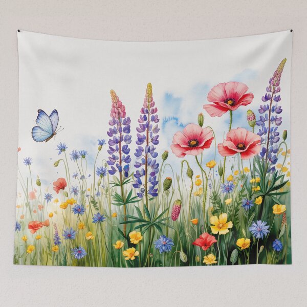 Item preview, colorful wildflower field  designed and sold by BuxomBabe21.
