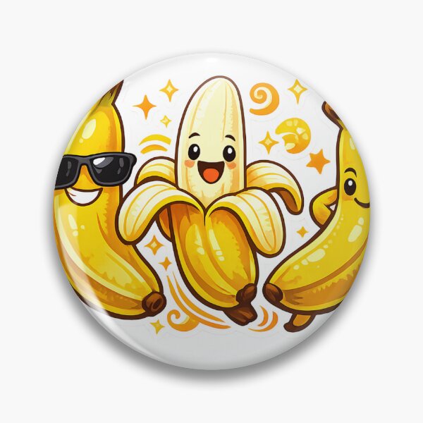 Item preview, Cute Funny Banana Trio Cartoon designed and sold by SurrealSproutz.