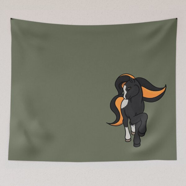 Item preview, Black Snowcap Pony designed and sold by Old Water Cryptid .