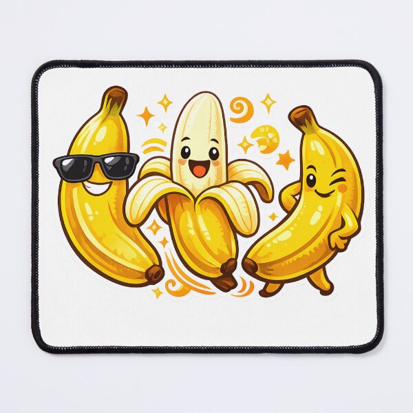 Item preview, Cute Funny Banana Trio Cartoon designed and sold by SurrealSproutz.