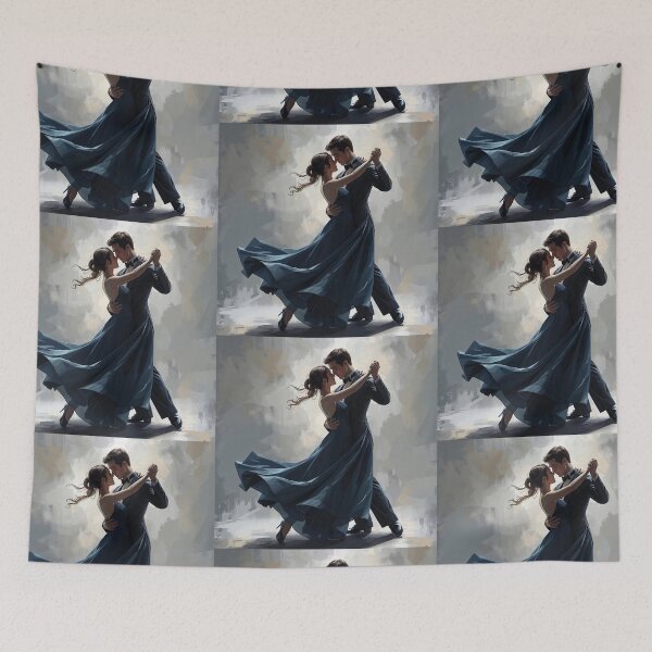 Item preview, Romantic Dancing Couple Wall Art designed and sold by CheersTOGETHER.