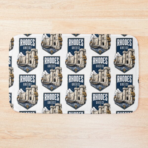 Item preview, Rhodes Greece Vintage Travel Poster designed and sold by TravelersGems.