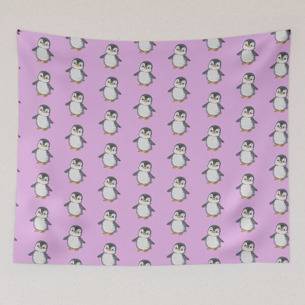 Item preview, An adorable colored pencil drawing of a cute little penguin with a big heart and sparkling eyesใ designed and sold by Ban Nang Root.