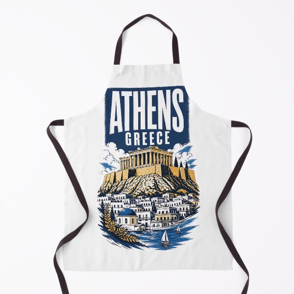 Item preview, Athens Greece Vintage Travel Poster designed and sold by TravelersGems.