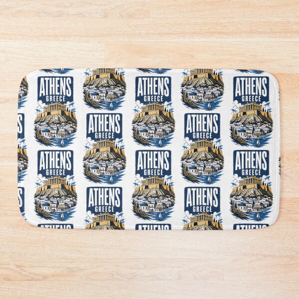 Item preview, Athens Greece Vintage Travel Poster designed and sold by TravelersGems.